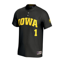 Iowa Hawkeyes Softball Jersey, Black Fashion Lightweight Sportswear Jersey Shirt, Lightweight Breathable Athletic Jersey, Casual Gift for Men