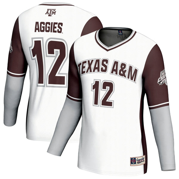 Texas A&M Aggies 2025 NCAA Volleyball National Champions Commemorative Fashion Jersey - White