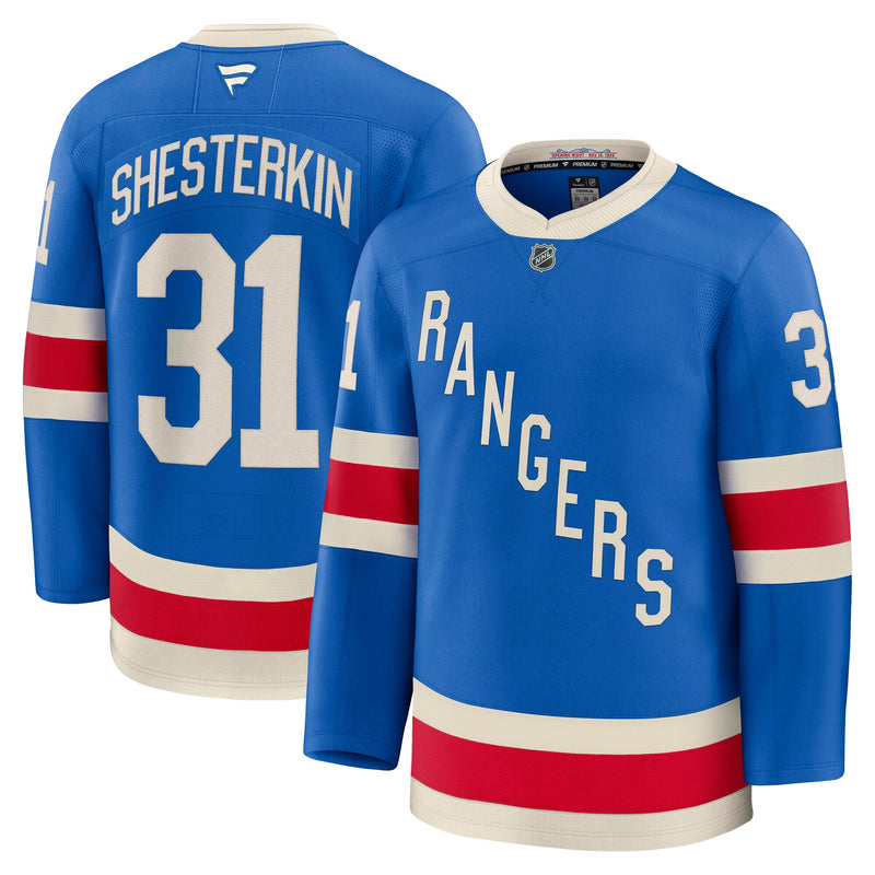 Igor Shesterkin New York Rangers Hockey Jersey, Sportswear Jersey Shirt, Long Sleeve Hockey Sweater Jersey, Casual Gift for Men, Style 202458145