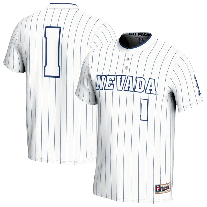 Nevada Wolf Pack Softball Jersey, White Sportswear Jersey Shirt, Lightweight Breathable Athletic Jersey, Casual Gift for Men, Style 203658738