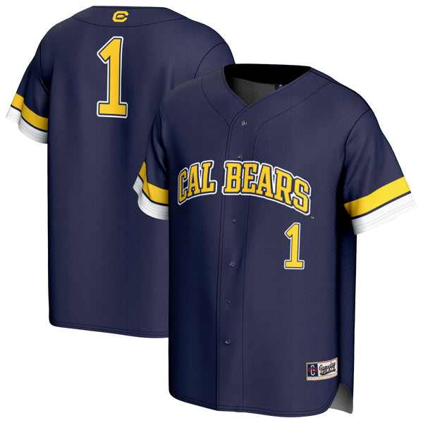 Cal Bears Pick-A-Player Baseball Fashion Jersey - Navy