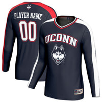UConn Huskies Volleyball Jersey, Navy Sportswear Jersey Shirt, Lightweight Breathable Athletic Jersey, Casual Gift for Men, Style 203494797