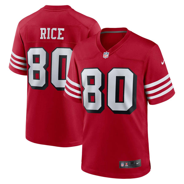 San Francisco 49ers Jerry Rice Scarlet Retired Player Alternate Game Jersey