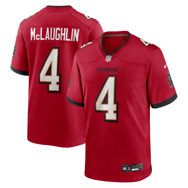 Tampa Bay Buccaneers Chase McLaughlin Red Game Player Jersey