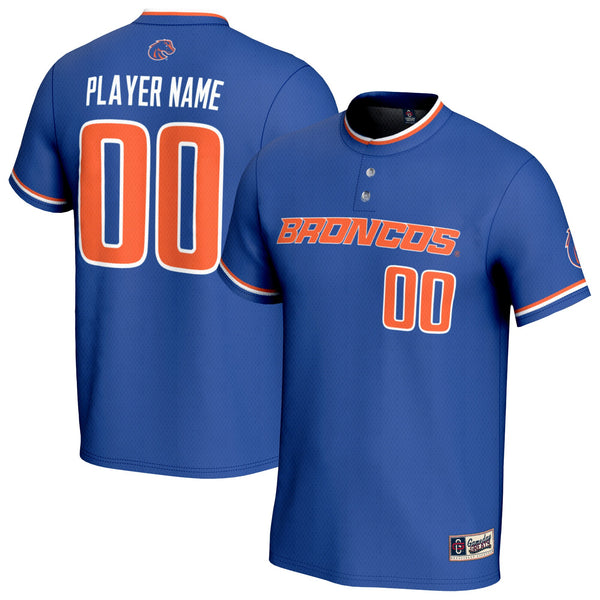 Boise State Broncos Lightweight Collegiate Softball NIL Pick-A-Player Fashion Jersey - Royal
