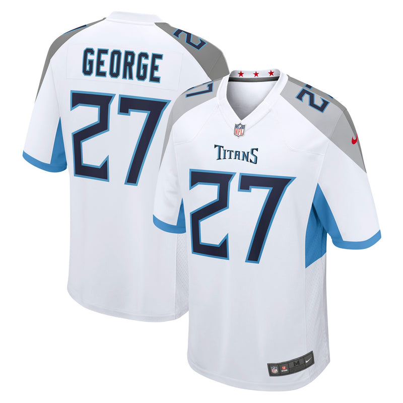 Eddie George Tennessee Titans Football Jersey, White Game Sportswear Jersey Shirt, Lightweight Breathable Athletic Jersey, Casual Gift for Men