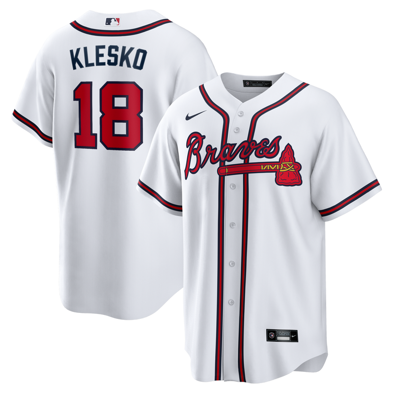 Ryan Klesko Atlanta Braves Baseball Jersey, White Replica Sportswear Jersey Shirt, Lightweight Breathable Athletic Jersey, Casual Gift for Men