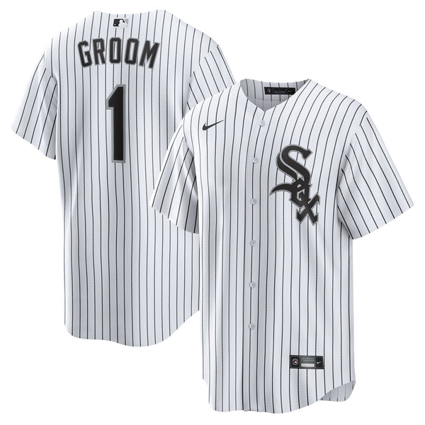Chicago White Sox White #1 Groom Home Replica Jersey