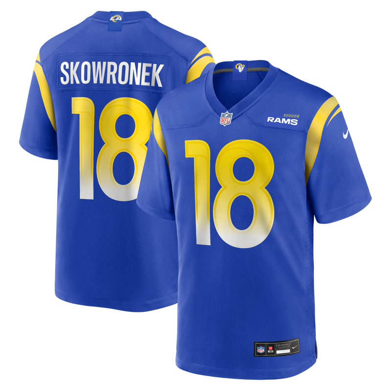 Ben Skowronek Los Angeles Rams Football Jersey, Royal Game Sportswear Jersey Shirt, Lightweight Breathable Athletic Jersey, Casual Gift for Men