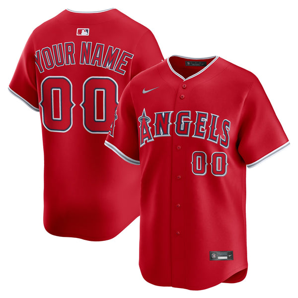 Los Angeles Angels Red Alternate Limited Custom Jersey