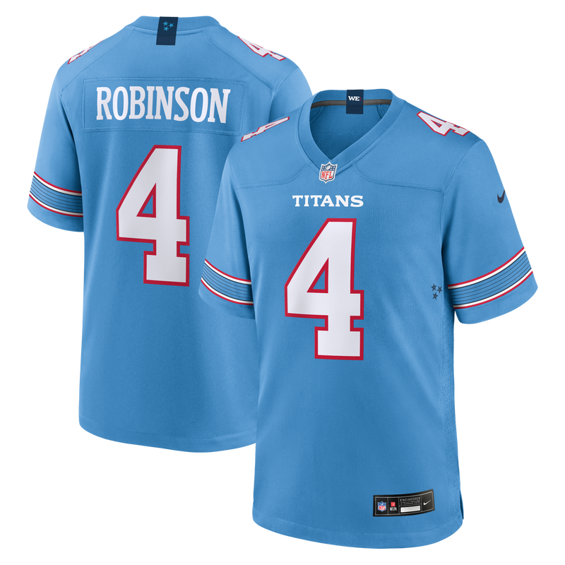 Wan'Dale Robinson Tennessee Titans Football Jersey, Light Sportswear Jersey Shirt, Lightweight Breathable Athletic Jersey, Casual Gift for Men