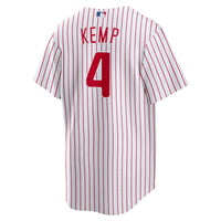 Otto Kemp Philadelphia Phillies Baseball Jersey, White Sportswear Jersey Shirt, Lightweight Breathable Athletic Jersey, Casual Gift for Men