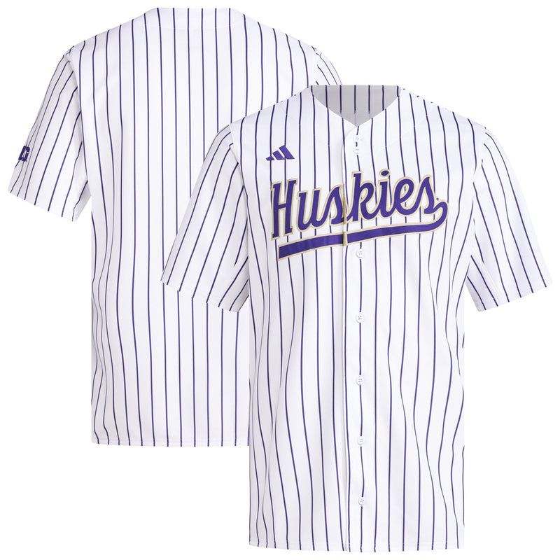 Washington Huskies Baseball Jersey, White Replica Sportswear Jersey Shirt, Lightweight Breathable Athletic Jersey, Casual Gift for Men