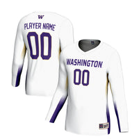 Washington Huskies Volleyball Jersey, White Lightweight Sportswear Jersey Shirt, Lightweight Breathable Athletic Jersey, Casual Gift for Men
