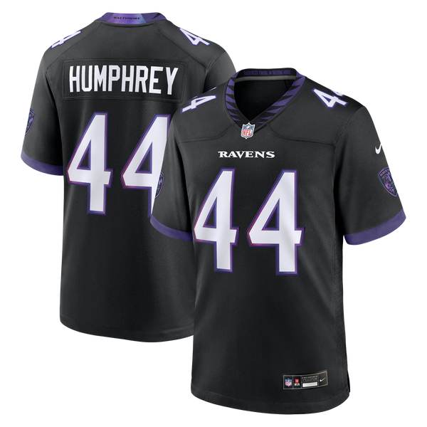 Baltimore Ravens Marlon Humphrey Black Alternate Game Jersey
