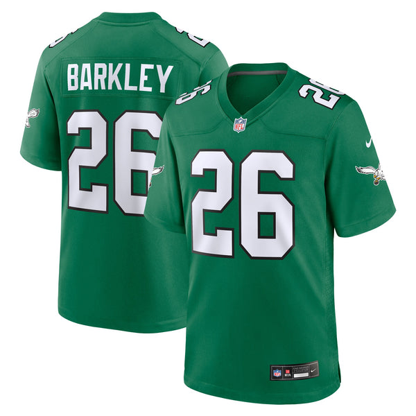 Philadelphia Eagles Saquon Barkley Kelly Green Alternate Game Jersey