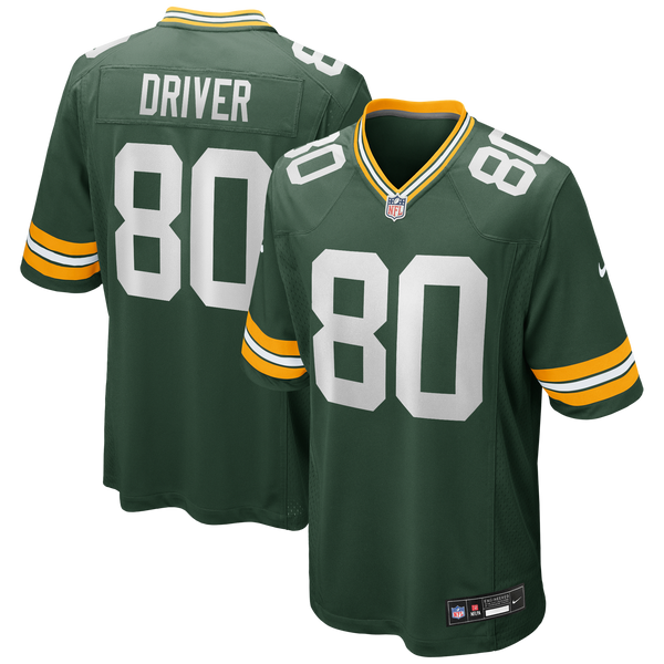 Green Bay Packers Donald Driver Green Game Retired Player Jersey