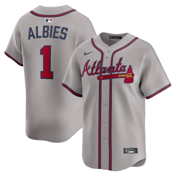 Atlanta Braves Ozzie Albies Gray Road Limited Player Jersey