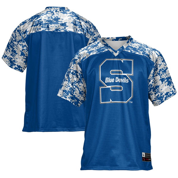 Wisconsin Stout Blue Devils Football Jersey - Blue