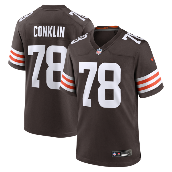 Cleveland Browns Jack Conklin Brown Game Player Jersey