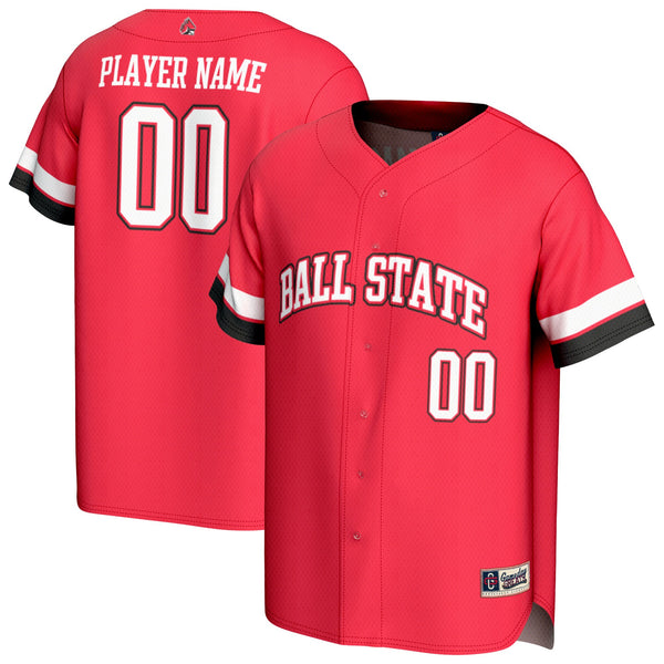 Ball State Cardinals Baseball Fashion Jersey - Cardinal