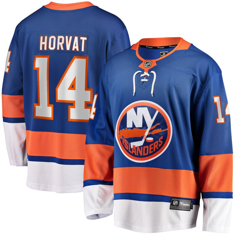 Bo Horvat New York Islanders Hockey Jersey, Blue Breakaway Home Sportswear Jersey Shirt, Long Sleeve Hockey Sweater Jersey, Casual Gift for Men