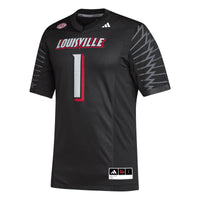 Louisville Cardinals Football Jersey, Black Sportswear Jersey Shirt, Lightweight Breathable Athletic Jersey, Casual Gift for Men, Style 5226906
