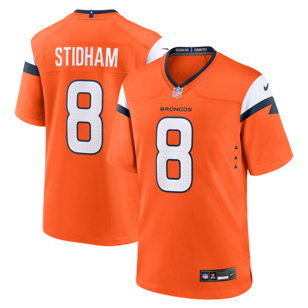 Denver Broncos Jarrett Stidham Orange Team Game Jersey