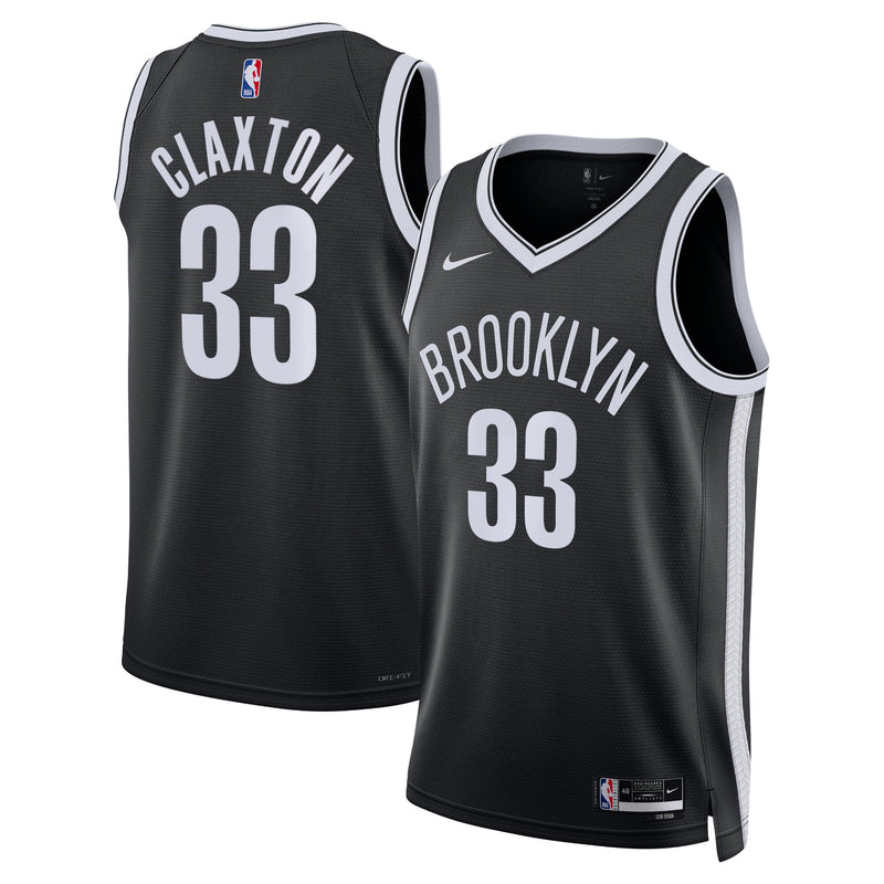 Nic Claxton Brooklyn Nets Basketball Jersey, Black Sportswear Jersey Shirt, Sleeveless Athletic Tank Jersey, Casual Gift for Men, Style 13349311