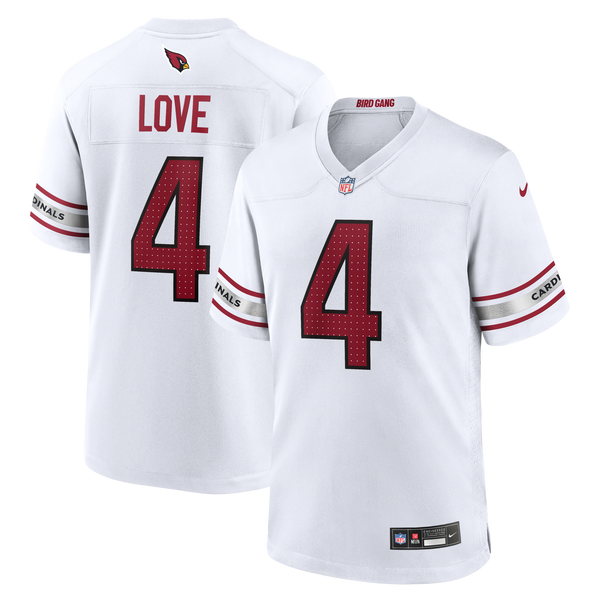 Arizona Cardinals Jeremiyah Love White Game Player Jersey