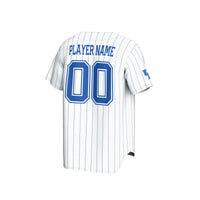 Kentucky Wildcats Baseball Jersey, White Pinstripe Fashion Sportswear Jersey Shirt, Lightweight Breathable Athletic Jersey, Casual Gift for Men