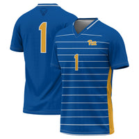 Pitt Panthers Soccer Jersey, Royal Fashion Sportswear Jersey Shirt, Lightweight Breathable Athletic Jersey, Casual Gift for Men, Style 200657588