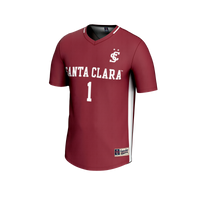 Santa Clara Broncos Soccer Jersey, Maroon Fashion Sportswear Jersey Shirt, Lightweight Breathable Athletic Jersey, Casual Gift for Men