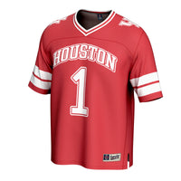 Houston Cougars Football Jersey, Red Fashion Lightweight Sportswear Jersey Shirt, Lightweight Breathable Athletic Jersey, Casual Gift for Men