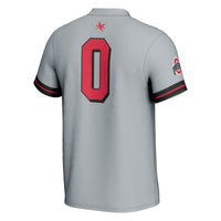 Ohio State Buckeyes Softball Jersey, Gray Fashion Sportswear Jersey Shirt, Lightweight Breathable Athletic Jersey, Casual Gift for Men