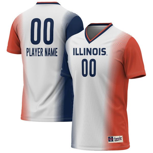 Illinois Fighting Illini Pick-A-Player NIL Lightweight Soccer Jersey - White