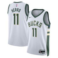 Tyler Herro Milwaukee Bucks Basketball Jersey, White Swingman Sportswear Jersey Shirt, Sleeveless Athletic Tank Jersey, Casual Gift for Men