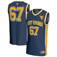 West Virginia Mountaineers Basketball Jersey, Sportswear Jersey Shirt, Sleeveless Athletic Tank Jersey, Casual Gift for Men, Style 203196418