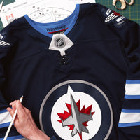 Winnipeg Jets Hockey Jersey, Navy Authentic Sportswear Jersey Shirt, Long Sleeve Hockey Sweater Jersey, Casual Gift for Men, Style 202056758
