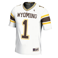 Wyoming Cowboys Football Jersey, White Sportswear Jersey Shirt, Lightweight Breathable Athletic Jersey, Casual Gift for Men