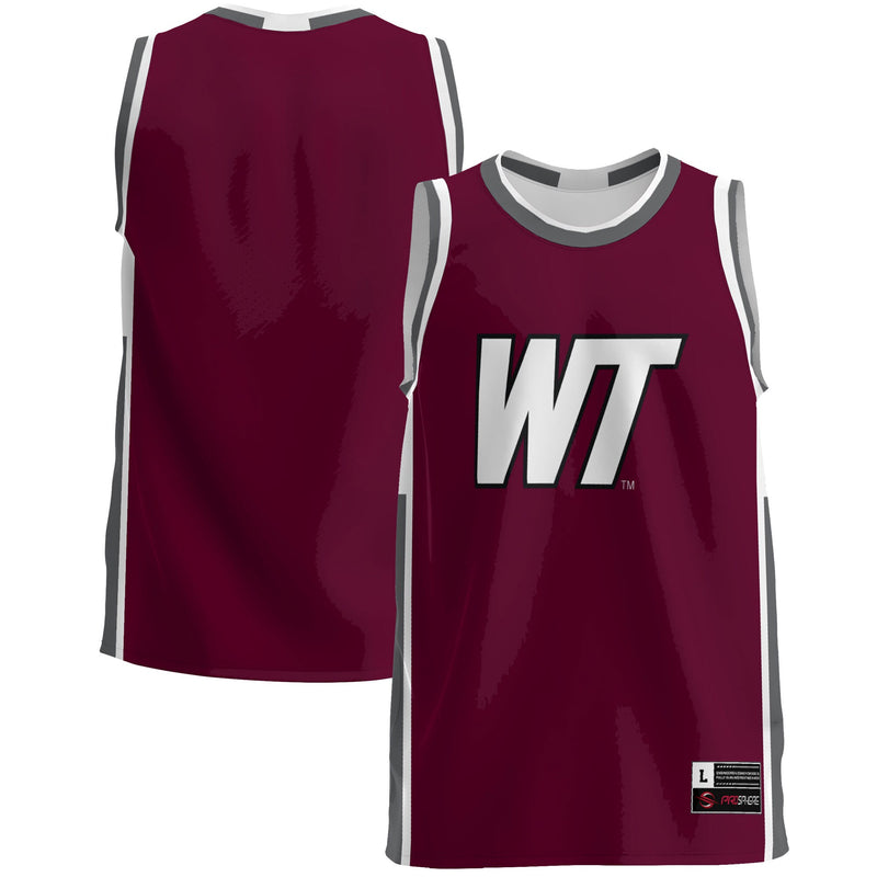 West Texas A&M Buffaloes Basketball Jersey, Maroon Lightweight Sportswear Jersey Shirt, Sleeveless Athletic Tank Jersey, Casual Gift for Men