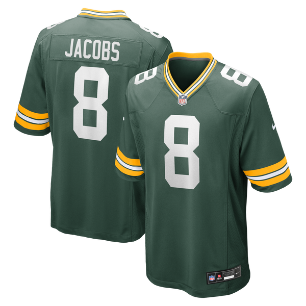 Green Bay Packers Josh Jacobs Green Team Game Jersey