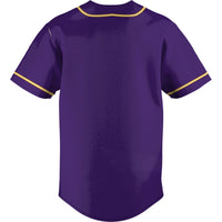 UAlbany Great Danes Baseball Jersey, Purple Lightweight Sportswear Jersey Shirt, Lightweight Breathable Athletic Jersey, Casual Gift for Men