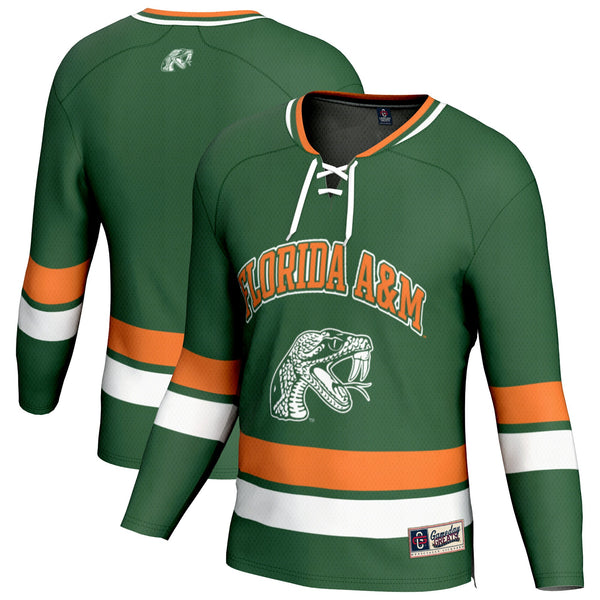 Florida A&M Rattlers Spirit Hockey Jersey - Green