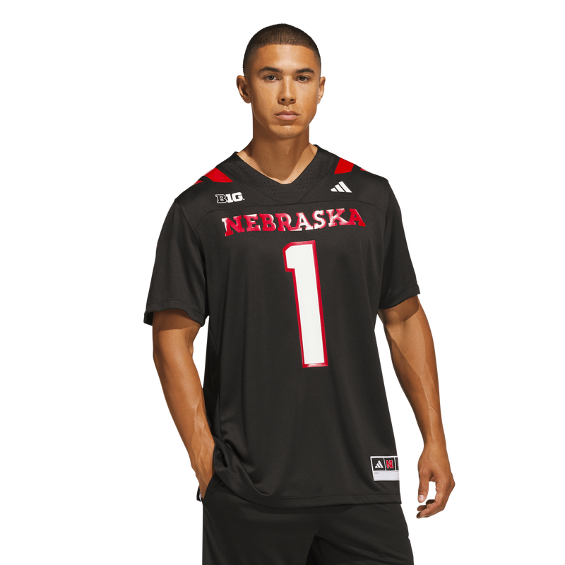 Nebraska Huskers Football Jersey, Black Sportswear Jersey Shirt, Lightweight Breathable Athletic Jersey, Casual Gift for Men