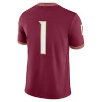 Florida State Seminoles Football Jersey, Garnet Limited Sportswear Jersey Shirt, Lightweight Breathable Athletic Jersey, Casual Gift for Men