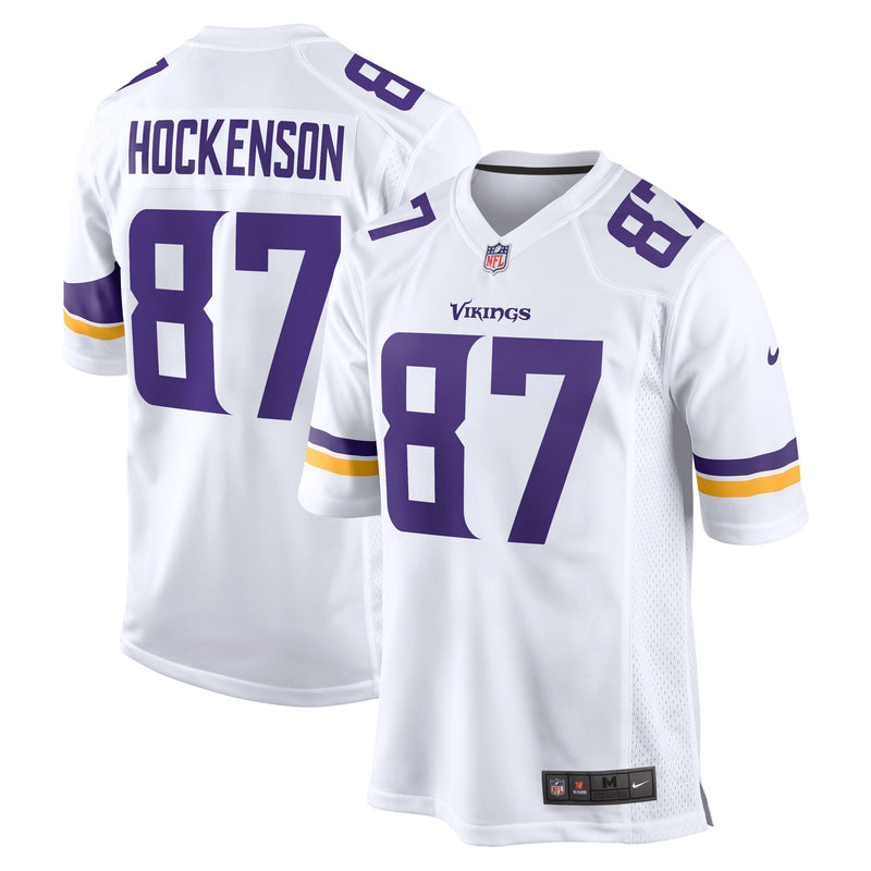 Minnesota Vikings Football Jersey, White Game Sportswear Jersey Shirt, Lightweight Breathable Athletic Jersey, Casual Gift for Men