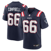 Will Campbell New England Patriots Football Jersey, Navy Sportswear Jersey Shirt, Lightweight Breathable Athletic Jersey, Casual Gift for Men