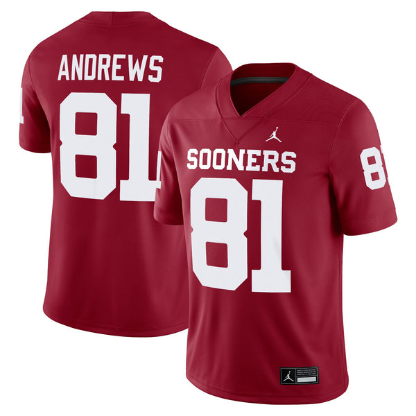Mark Andrews Oklahoma Sooners Alumni Player Game Jersey - Crimson