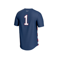 Florida Atlantic Owls Soccer Jersey, Navy/Red Fashion Sportswear Jersey Shirt, Lightweight Breathable Athletic Jersey, Casual Gift for Men